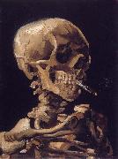Vincent Van Gogh Skull of a Skeleton with Burning Cigarette Germany oil painting artist